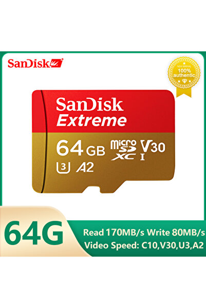 Choice3 بطاقة ذاكرة SanDisk Extreme Micro SD بسعة 64 جيجابايت وسرعة 170 ميجاب...