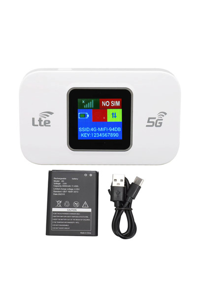 Choice1 White 4G LTE Mobile WiFi Router 300Mbps High Speed Hotspot Modem With...