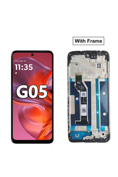 Choice7 G05 With Frame New Display For Moto G05 G15 E15 LCD Display Touch Scr...