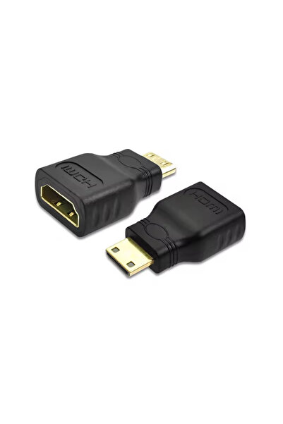 Choice1 Black-2PCS MINI HDMI-compatible Male TO HDMI-compatible Female Adapte...