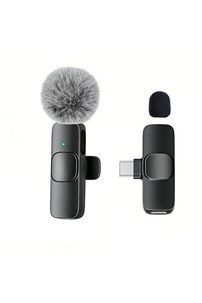 Choice7 Black-Type-c-1to1 Type-C Port Professional Wireless Lavalier Micropho...