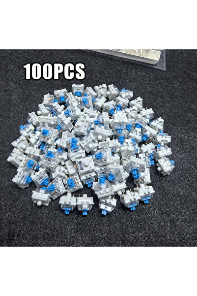 choice2 Cyan 100PCS Universal 3 Pin Mechanical Keyboard Switches 20-100Pcs Ho...