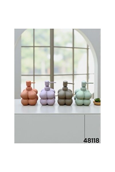 konak alışveriş 48118-Sivi Soap Dispenser Porcelain Color 1 Piece