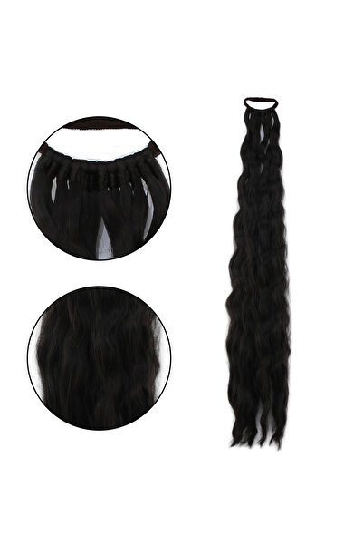 colezium Rubber Buckle Ponytail Fluffy Afro Daal / Brown Caramel