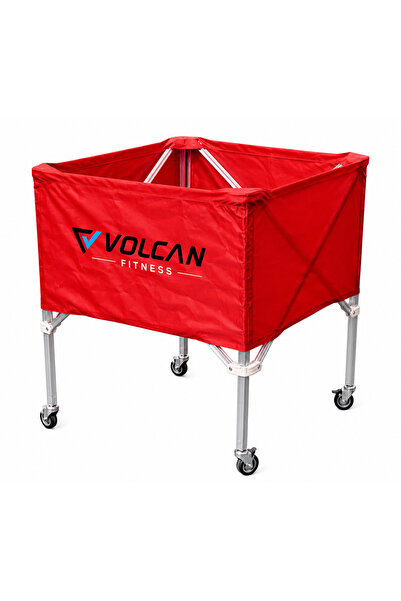 Volcan fitness Football Carry Cart Aluminium | Portable Ball Storage Trolley ...