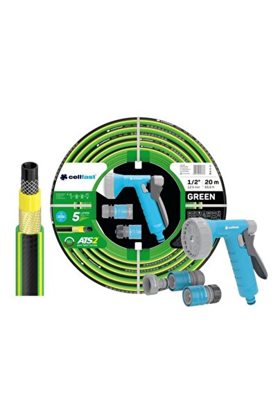 Cellfast Set furtun de grădină 5 straturi 30 bar 1/2'' 20m + conector pentru ...