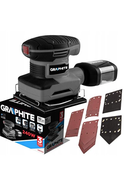 graphite Polizor oscilant de rețea 240W 110x100mm 3 lame interschimbabile 59G322