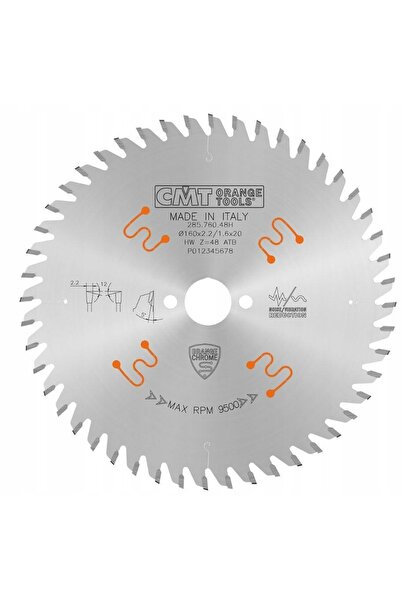 CMT Disc de finisare cromat pentru laminat 160x20mm 48Z 285.760.48H