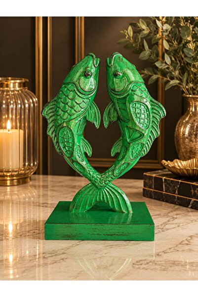 ersu store Modern Tasarım Balık Aile Figürü Obje