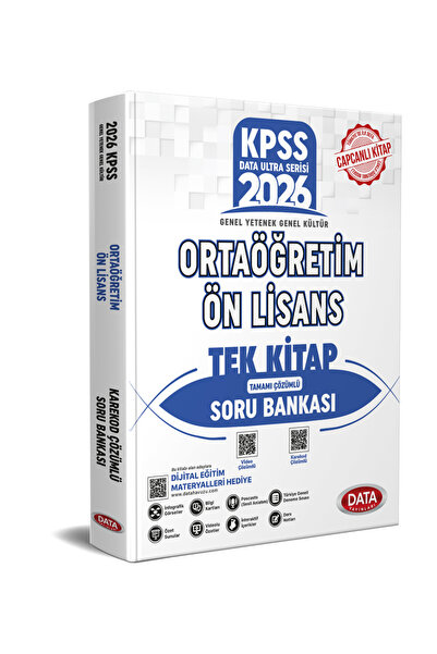 Bi bigelio Data 2026 KPSS Lise Ortaöğretim Ön Lisans Soru Bankası Tek Kitap Ç...