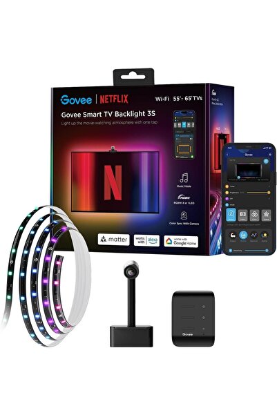 Generic 3S Netflix Version Smart TV Backlight with Camera for 55-65 Inches TV