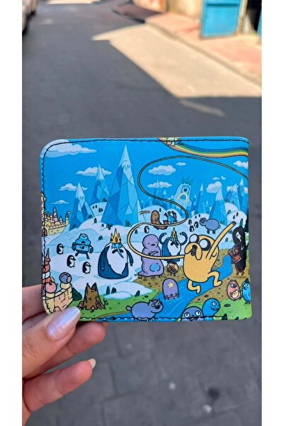 Köstebek Adventure Time Ooo Land Finn and Jack Men's Wallet
