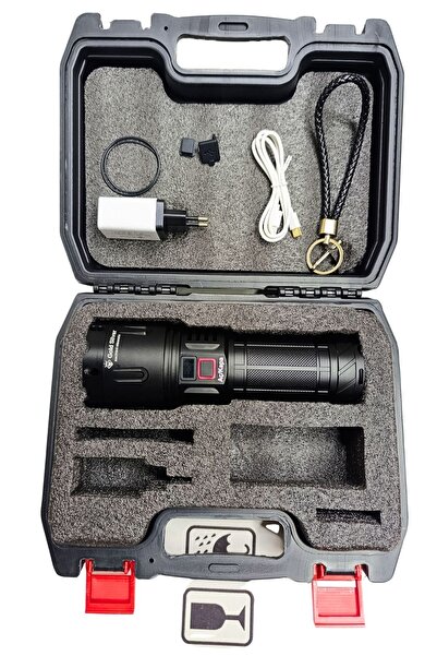 GoldSilver Gold Silver GS-14400 | 80W 8000 Lümen Şarjlı El Feneri (Su Geçirme...