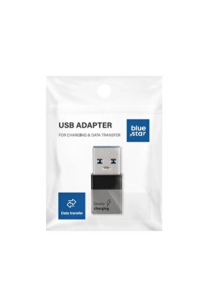 Bluestar Blue Star Προσαρμογέας Type-C σε USB-A 3.0, μαύρος