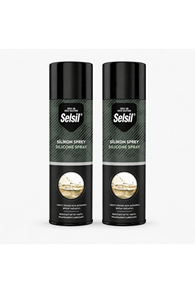 Selsil Silikon Sprey 500 ml Şeffaf Yağlayıcı Su İtici ve Ses Önleyici Bakım S...