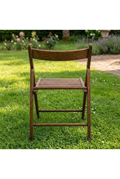 AL SAHIR GARMENT INDUSTRY L.L.C Wooden Folding Chair – Solid Wood Indoor & Outdoor Folding Chair, Space-Saving, Sturdy & Comfortable