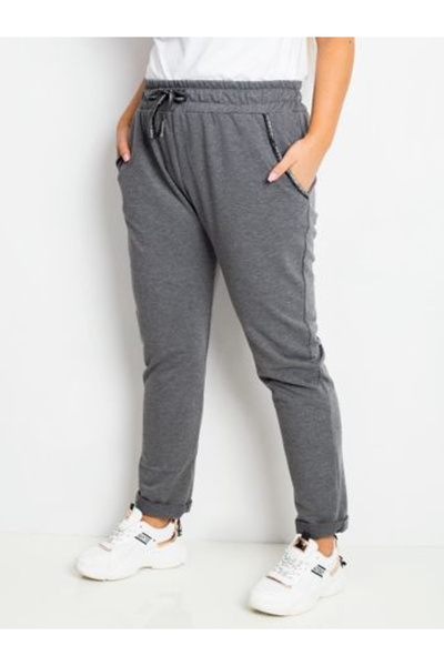 Relevance Pantaloni Trening Dama Sport, Guler inalt, RELEVANCE, Gri Casual Ma...