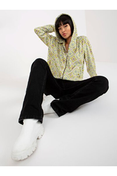rue parıs Women's Sweatshirt, RUE PARIS, Viscose, Long Sleeve, Lime, model RV...