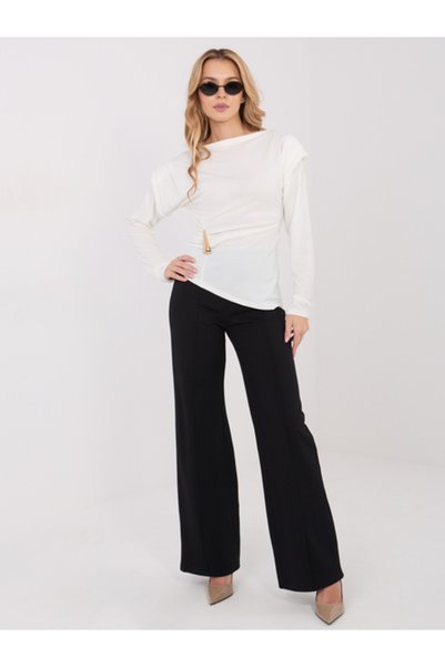 rue parıs Women's Pants, RUE PARIS, Viscose, Black, model IT-SP-FL9792.12