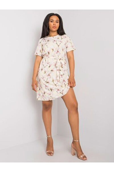LAKERTA Rochie Dama, LAKERTA, Poliester, Maneca scurta, Galben deschis, model...