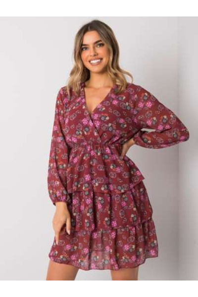 rue parıs Rochie Dama, RUE PARIS, Poliester, Maneca lunga, Bordo, model WN-SK...