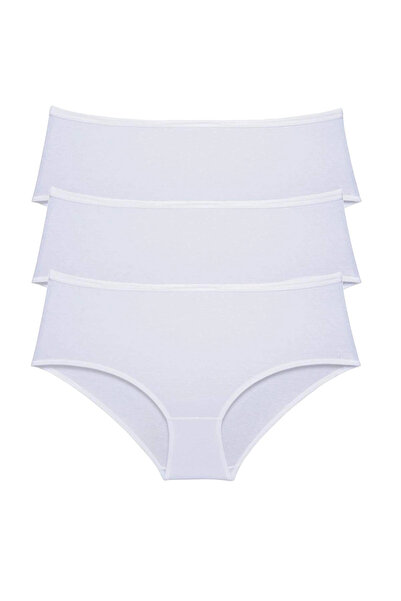 mtm My The Mall Clothing 3 Pieces Women's High Waist Bato Panties White