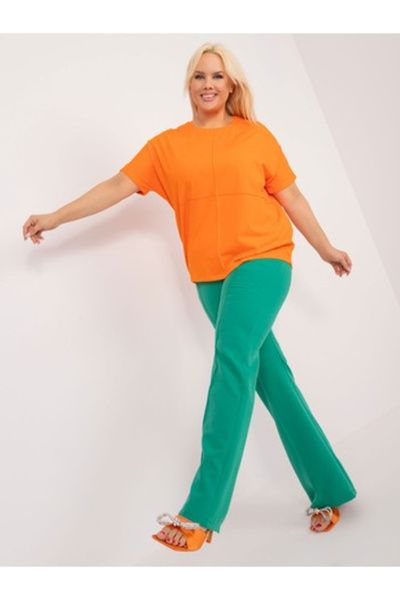 melle Γυναικεία Μπλούζα, MELLE, Βαμβακερή, Κοντομάνικη, Νέον Πορτοκαλί, μοντέ...