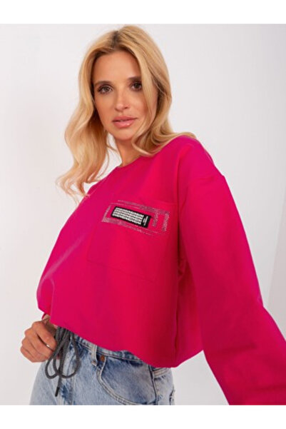 Relevance Bluza Dama, RELEVANCE, Bumbac, Maneca lunga, Fucsia, model RV-BZ-81...