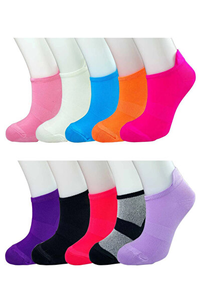 mtm My The Mall Clothing 12 Pieces Neon Bright Color Soft Women's Ankle Socks