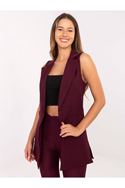 rue parıs Vesta Dama, RUE PARIS, Poliester, Fara maneci, Bordo, model IT-KZ-F...
