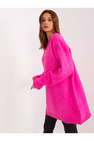 rue parıs Rochie Dama, RUE PARIS, Acril, Maneca lunga, Roz neon, model LC-SK-...