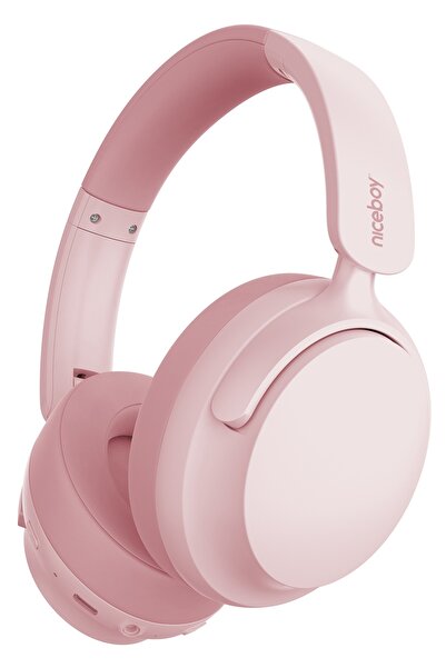 Niceboy Căști Over-Ear Stellar Sakura Roz AUX IPX4 BT 5.4 USBC