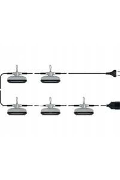 Sthor Set de reflectoare cu halogen 5 x 600LM 15,4M 5 x 6W, ghirlandă luminoasă
