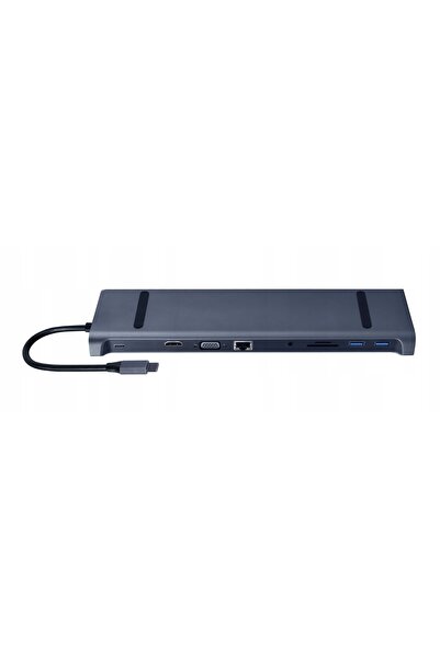 Gembird Hub USB-C PD GbE VGA HDMI 3xUSB 3.1 Cititor de carduri SD