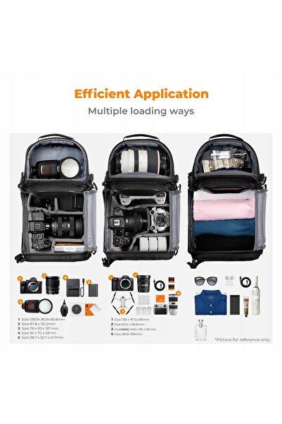 K&F CONCEPT Rucsac Foto 10L Tip Sling Crossbody K&F pentru Aparat Foto DSLR