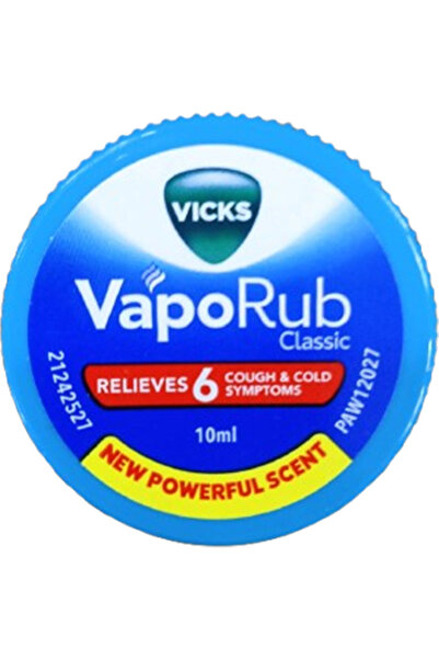 Vicks VapoRub Classic Relieves 6 & Cold Symptoms 10ml