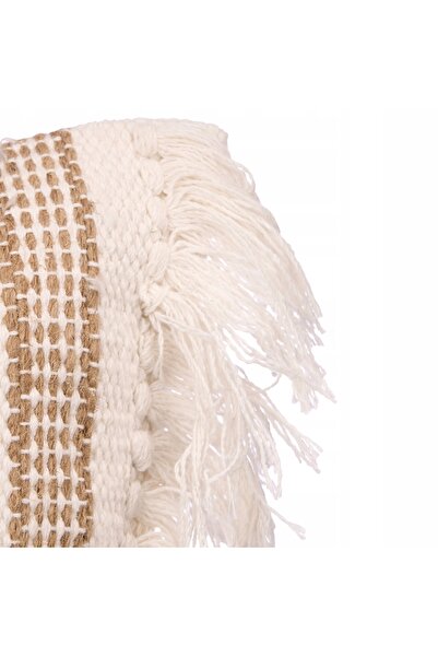 Gift Decor Pernă decorativă cu franjuri, din bumbac, stil boho, 45 x 45 cm, p...