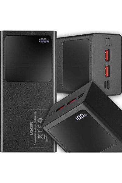 LTC POWERBANK 30.000 MAH - CAPACITATE MARE, 3 PORTURI USB, ECRAN LCD, CARCASĂ...