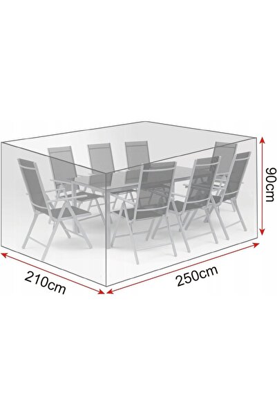 NO BRAND Husa de gradina pentru mobilier cort sac impermeabil 250 x 210 x 90 cm