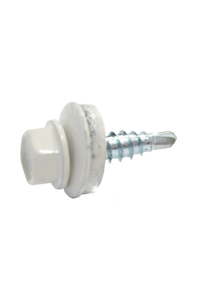 NO BRAND Șuruburi agricole pentru tablă 4,8x19mm 250 bucăți RAL9002