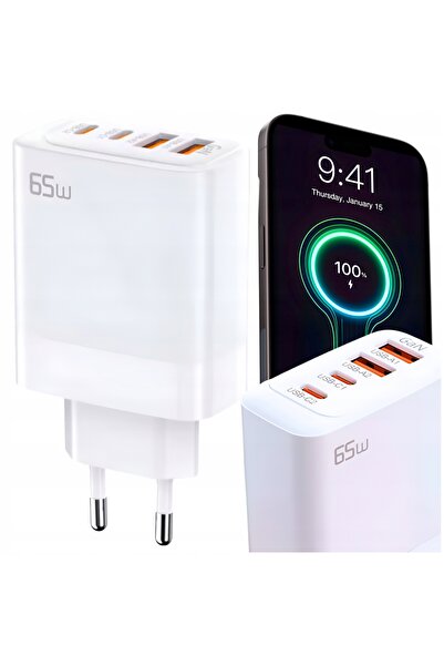 innature ÎNCĂRCĂTOR DE REȚEA RAPID 65W GaN USB QC 2x USB-C UNIVERSAL + CABLU ...