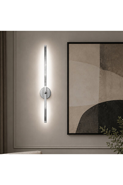 TT AYDINLATMA TT079-KR-PİLLİ-APL 70 CM ( BEYAZ IŞIK LEDLİ ) KROM KAPLAMA PİLL...