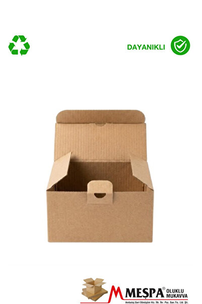 MEŞPA AMBALAJ 22 X 11,8 X 12,5 cm 50 Adet Kendinden Kilitli E-Ticaret Karton ...