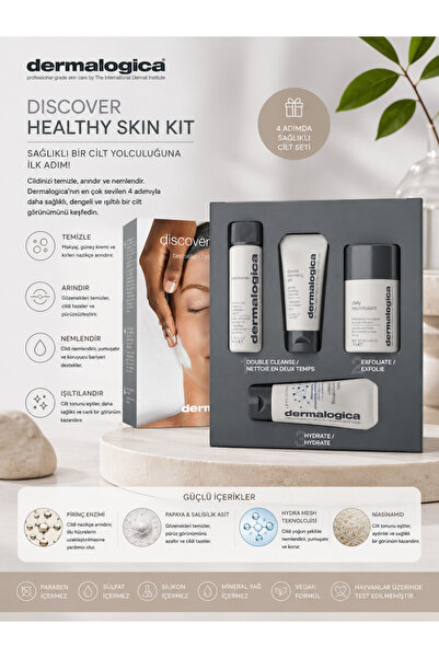 Dermalogica Discover Healthy Skin Kit Profesyonel Cilt Temizleme, Arındırma v...