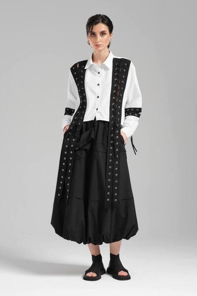 tw3 Women's Special Design Shirt with Lace Detail