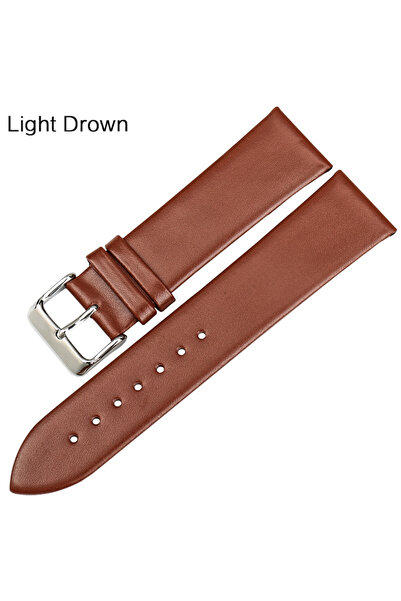 Choice15 20mm Light Brown MAIKES Genuine Leather Watch Bracelet Watch Accesso...