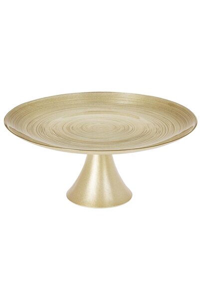 Koopman Platou decorativ auriu pentru tort și fructe, 28 cm