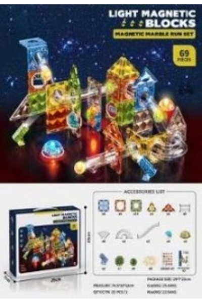 Nobo Kids Traseu de bile luminos, Kulodrom, Blocuri magnetice, Panouri de con...