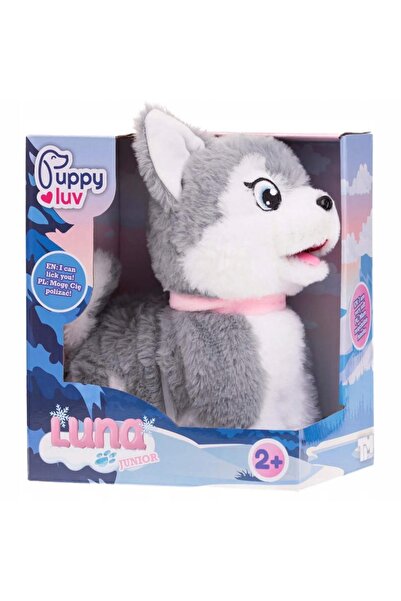 TM TOYS Cățeluș interactiv junior Luna PuppyLuv, perfectul primul animal de c...