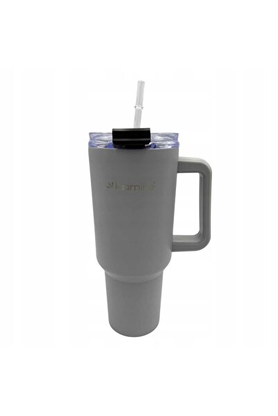 herbacin kamille Cana termică rezistentă tip termos 1200ml cu mâner și pai KM...